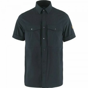 Camisas Fjallraven Kanken Abisko Hombre Azul Marino | FELUSGM-12