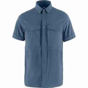 Camisas Fjallraven Kanken Abisko Hombre Azules | BKMENVW-92