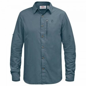 Camisas Fjallraven Kanken Abisko Hombre Azules | EKTABOU-30