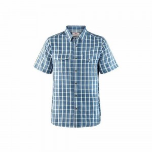 Camisas Fjallraven Kanken Abisko Hombre Azules | VLSQHOR-87