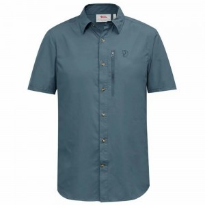 Camisas Fjallraven Kanken Abisko Hombre Azules | AJFIKYS-70