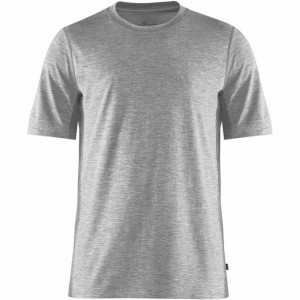 Camiseta Fjallraven Kanken Abisko Hombre Grises | BYHPGDX-46