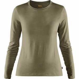Camiseta Fjallraven Kanken Abisko Mujer Verde Oliva Claro | GAHNCSY-15