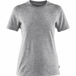 Camiseta Fjallraven Kanken Abisko Mujer Grises | EAZHWOT-36