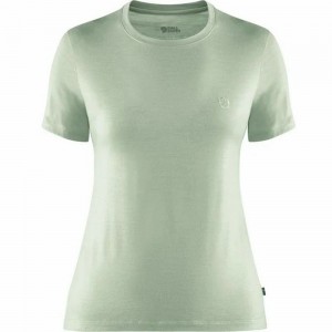 Camiseta Fjallraven Kanken Abisko Mujer Verdes | GAKZRFP-96