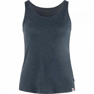 Camiseta Fjallraven Kanken High Coast Mujer Azul Marino | RMZLJQW-52