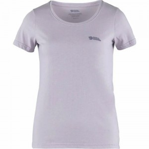 Camiseta Fjallraven Kanken Logo Mujer Rosas | OILQJDX-20