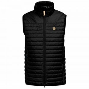 Chaleco Fjallraven Kanken Abisko Hombre Negros | PDKZCBE-38
