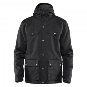 Chamarra Invierno Fjallraven Kanken Greenland Hombre Negros | EBYRASJ-41