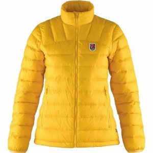 Chaquetas De Plumas Fjallraven Kanken Expedition Mujer Amarillos | XPBCUQD-47