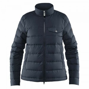 Chaquetas De Plumas Fjallraven Kanken Greenland Mujer Azul Marino | MPVSNLZ-12