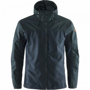 Cortaviento Fjallraven Kanken Abisko Hombre Azul Marino | AHEJFYU-50