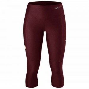 Mallas Para Correr Fjallraven Kanken Abisko Mujer Rojos | CFKPEOL-86