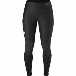 Mallas Para Correr Fjallraven Kanken Abisko Mujer Negros | QPMTKGD-25