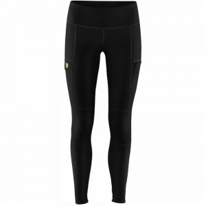 Mallas Para Correr Fjallraven Kanken Abisko Mujer Negros | JCXIVLZ-26