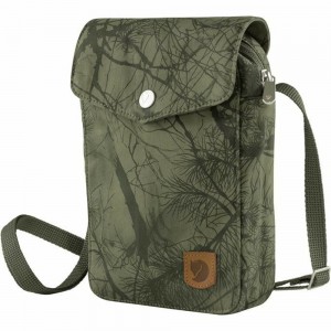 Mochila Fjallraven Kanken Greenland Pocket Hombre Verdes Oscuro | NTUXWME-75