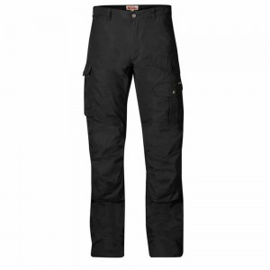 Pantalones De Senderismo Fjallraven Kanken Barents Pro Hombre Negros | PTZSRVK-21