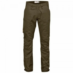 Pantalones De Senderismo Fjallraven Kanken Abisko Hombre Verde Oliva Oscuro | DUVAJTW-27