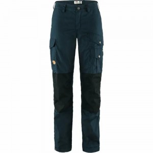 Pantalones De Senderismo Fjallraven Kanken Vidda Pro Mujer Azul Marino Negros | CMSHPXJ-54