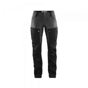 Pantalones De Senderismo Fjallraven Kanken Keb Mujer Negros Grises | PCRJNSG-91