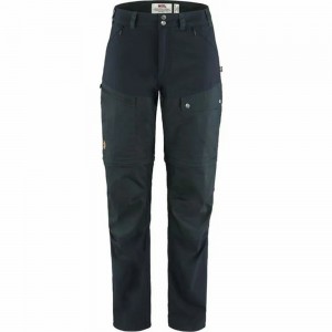 Pantalones De Senderismo Fjallraven Kanken Abisko Mujer Azul Marino Oscuro | QPUKRFN-83