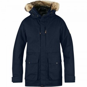 Parka Fjallraven Kanken Barents Hombre Azul Marino | VHFAXLI-04