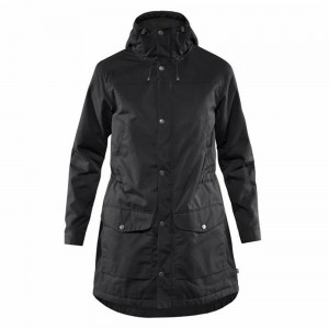 Parka Fjallraven Kanken Greenland Mujer Negros | KOSIPLR-78