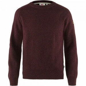 Suéter Fjallraven Kanken Greenland Hombre Rojos | HUQZDYV-46