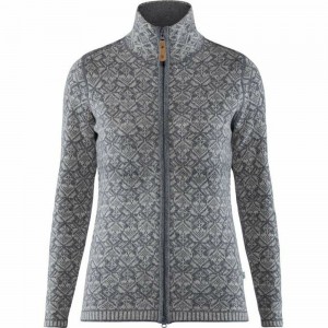 Suéter Fjallraven Kanken Snow Flake Mujer Grises | CKPYDBJ-32