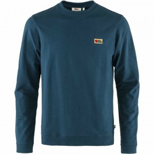 Suéter Fjallraven Kanken Vardag Hombre Azules | BWJXFHE-21