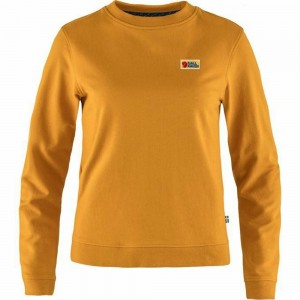 Suéter Fjallraven Kanken Vardag Mujer Amarillos | TJPFRHU-40