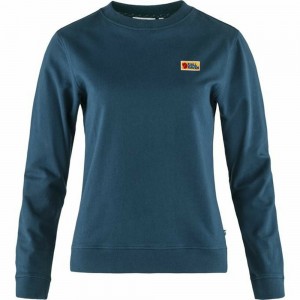 Suéter Fjallraven Kanken Vardag Mujer Azul Marino | IWRYHKX-96